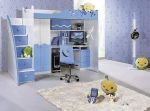 Unique kids High Sleeper Beds  9831A blue