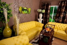 Leather Sofa Set Chesterfield 3+2+1 #333