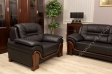 Elegant Leather Sofa Set 611#_5